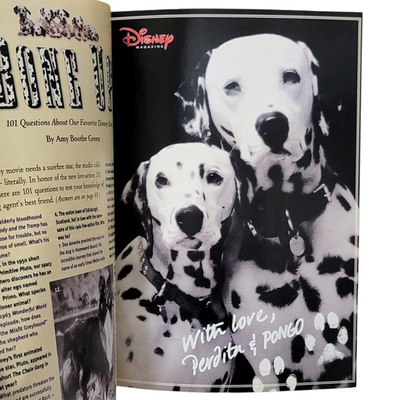VTG Disney Magazine Winter 1996 101‎ Dalmatians Glenn Close Cruella De Vil - Picture 3 of 6